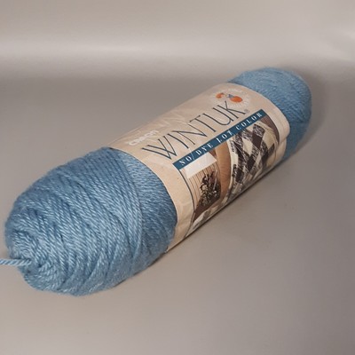 KNITTING YARN-CARON-WINTUK/ #3159 COLONIAL BLUE/ 1 ROLL Skein Crochet 