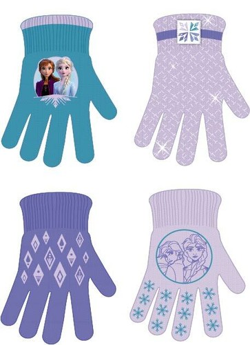 Frozen Elsa and Anna Winter Set, Little Girls 4 Pair Mittens or Gloves ,Age 2-7 - Picture 28 of 28