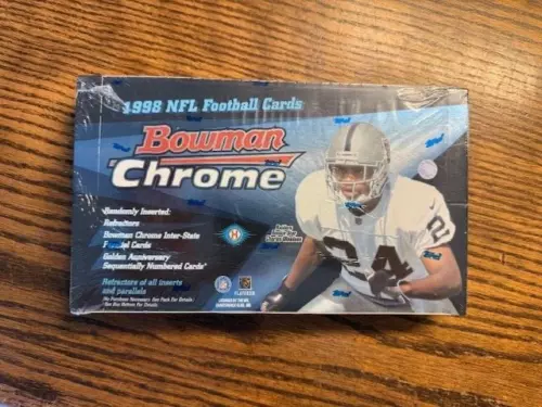 1998 Bowman Chrome Football NFL Factory Sealed Hobby Box Peyton Manning RC???