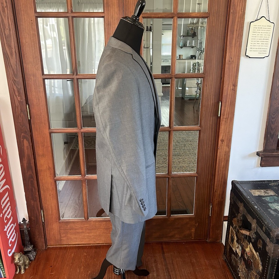 APT.9 Gray Suit Mens 46R eBay