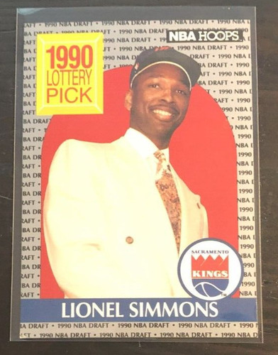 1990 NBA Hoops LIONEL SIMMONS Rookie Card #396 Kings