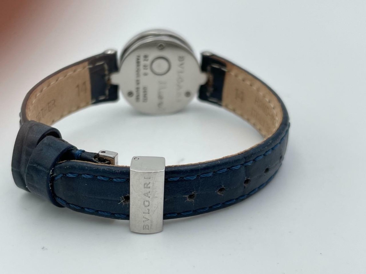 BVLGARI B.zero1 黒文字盤 レザー ブルガリ BVLGARI B-Zero1 BZ22S ブルーシェル文字盤 SS/レザー