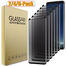 For Samsung Galaxy S8/S8 Plus Black Privacy Tempered Glass Screen Protector