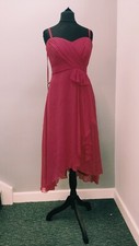 Coast cerise midi silk dress UK12 CHARITY SALE