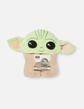 Disney Star Wars Baby Yoda Hooded Throw Cosy Soft 3D Ears 120 x 150cm Primark