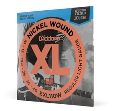 D'Addario EXL110W Electric Guitar Strings Wound 3rd String 10-46 Light