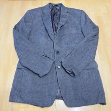 Lauren Ralph Lauren Men  s Blazer Gray Herringbone Wool Sport Coat Size 42L