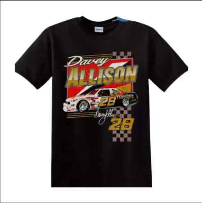 vintage davey allison 1987 black t-shirt, gift shirt