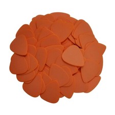 100pcs Medium 0.6mm 351 Delrin Guitar Picks Plectrums Matte Orange