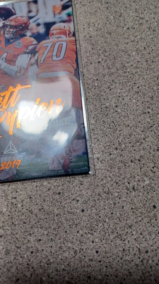 2019 Panini Luminance Rookie Brett Rypien 15/25 Color Match Orange - Image 2 of 4