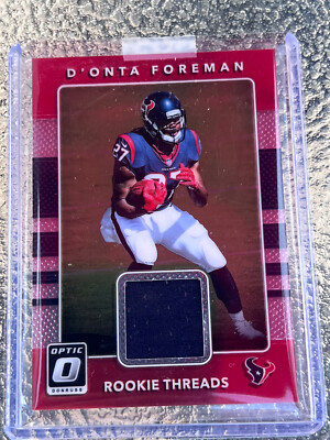 2017 Panini Donruss Optic D'Onta Foreman Rookie Threads Patch Bears Texans