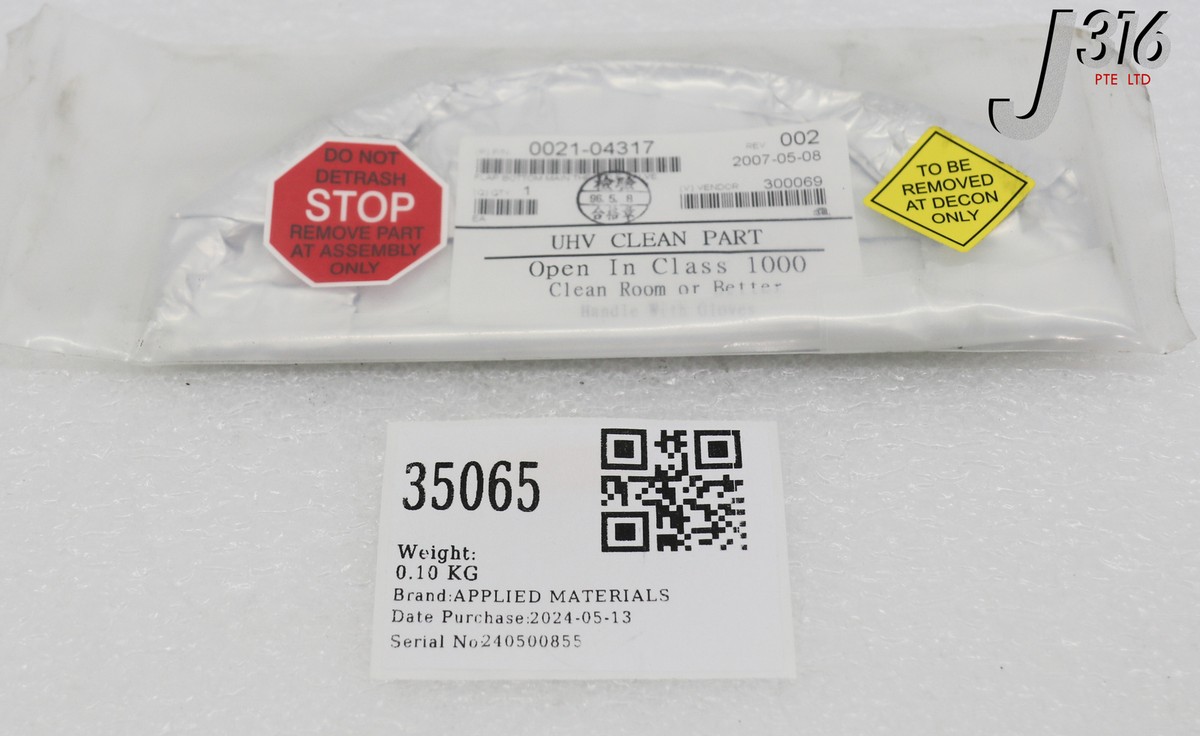ん 35065 APPLIED MATERIALS FLAP BOTTOM MAIN THROTTLE VALVE (NEW) 0021