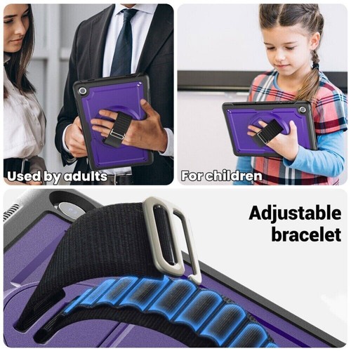 Tablet Case Shockproof Rotating Stand Cover Strap For Samsung Galaxy Tab A9 A9+ - Picture 86 of 93
