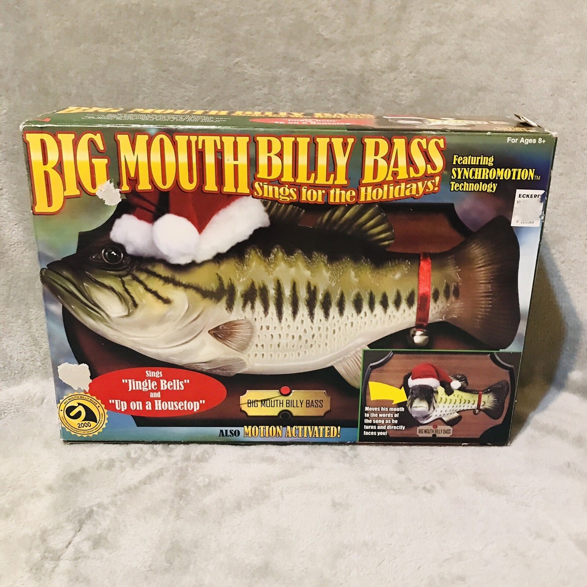 Big Mouth Billy Bass - Poisson Chantant Animé Vintage 1999 Fonctionne 276176