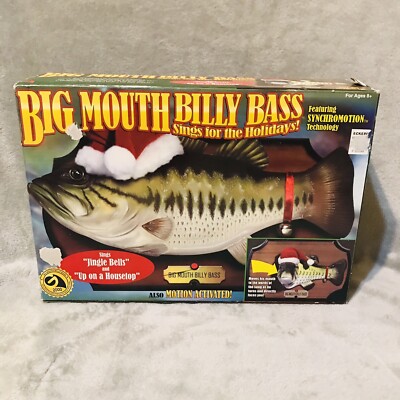 VTG 1999 Gemmy Big Mouth Billy Bass Christmas Fish Animated