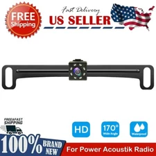Backup Camera Rearview License Plate Universal for Power Acoustik Car Radio