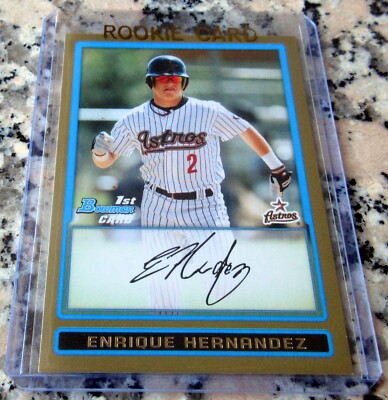 ENRIQUE KIKE HERNANDEZ 2009 Bowman GOLD SP 1st Rookie Card RC WS