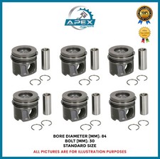 LAND ROVER DISCOVERY RANGE ROVER 3.0 DIESEL ENGINE 306DT 84MM PISTON - 6 PIECES