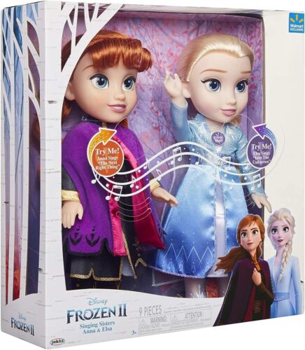 Disney Frozen 2 SINGING SISTERS ANNA & ELSA Interactive Musical 14" Dolls Set - Picture 2 of 5