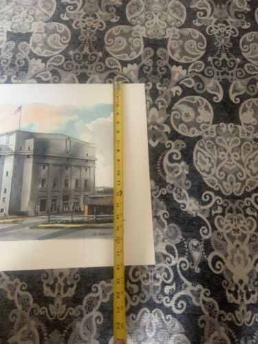 Paul N. Norton watercolor print Masonic Temple 18x24 Davenport Iowa - Picture 4 of 7