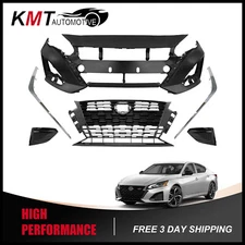Front Bumper Grille Fog Covers Chrome Trims Fits 2023-2025 Nissan Altima SR