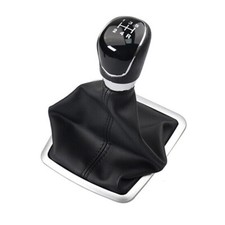 New Shift Gear Knob 5 Speed With Leather Boot For Ford Focus Mk2 2006-2011 Us