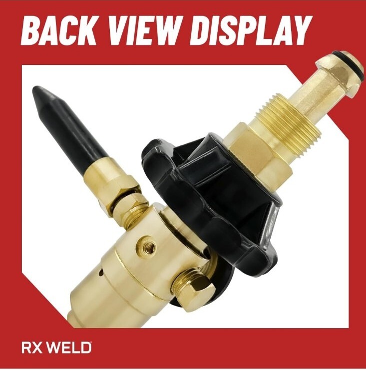 RX WELD Helium Balloon Filler Regulator 0-3000 PSI With Gauge - For CGA580 Tank Valves