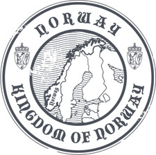 Norway Travel Round Car Bumper Sticker Decal
