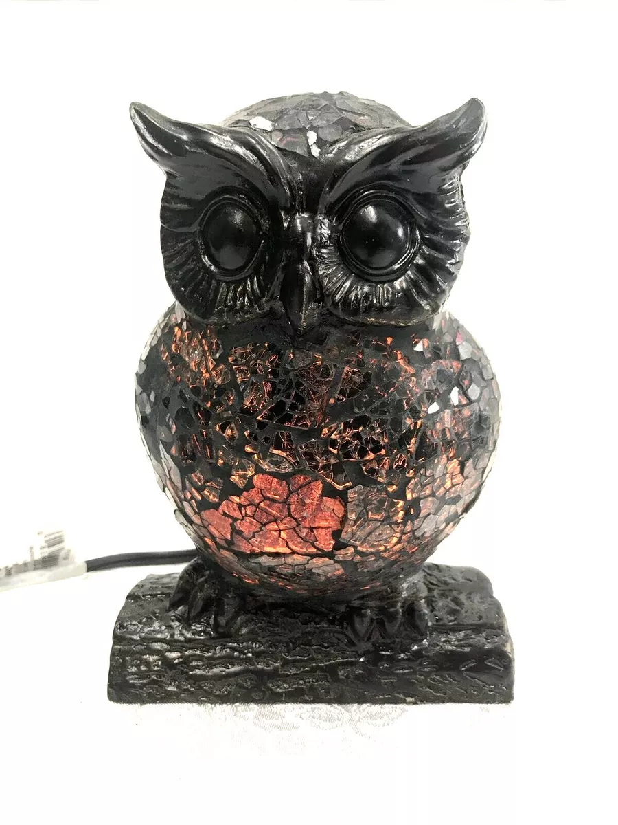 Glass owl lamp deals