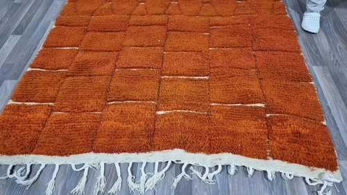 Gorgeous Beni Ourain Custom rugs living room -Berber Orange amazing Rugs - Picture 3 of 6