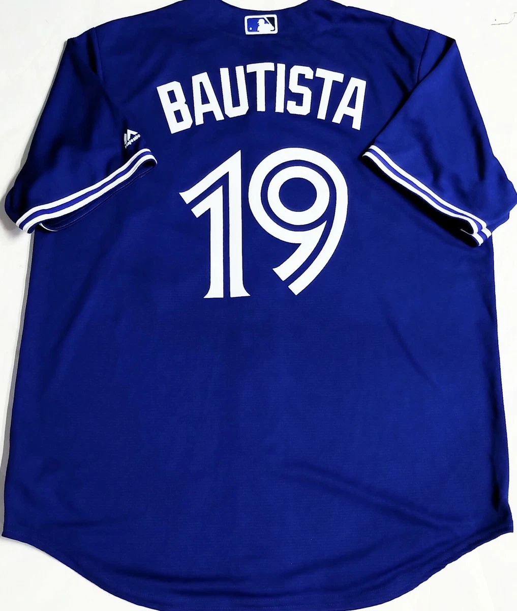 NWT-MEN-XL JOSE BAUTISTA TORONTO BLUE JAYS MAJESTIC AUTHENTIC MLB LICENSE  JERSEY