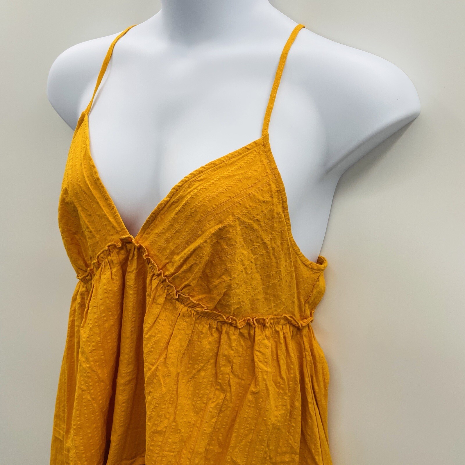Wild Fable Womens Size XL Sleeveless Cotton Flip Flop Dress in Mango Orange $25 thumbnail 4