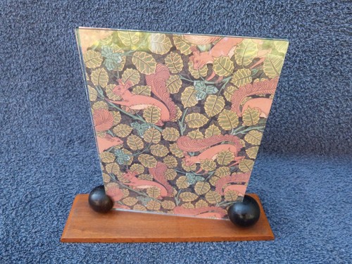 ART DECO FREESTANDING PHOTO FRAME VINTAGE FRENCH 1930s WOOD GLASS - Picture 11 of 13