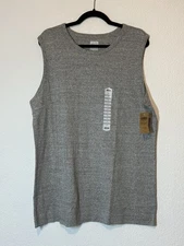 NEW Duluth Trading Company Womens 1X  Longtail Tank Top Heathered Gray SOFT