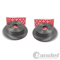 2X febi Bremsscheiben Ø262Mm Hinten Passend FÜR Hyundai Accent Getz I20 KIA RIO