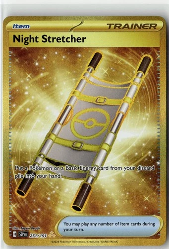 Night Stretcher Hyper Rare SV08: Surging Sparks 251/191 Holo NM
