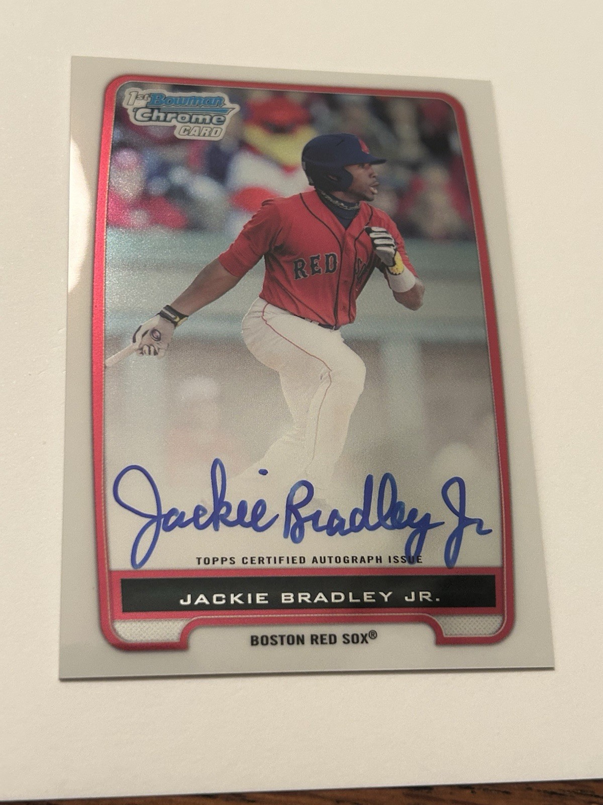 Jackie Bradley Jr 2012 Bowman Chrome Prospects AUTO Indianapolis Clowns...