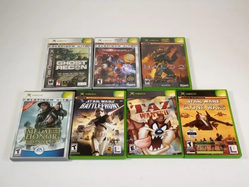 Original Xbox Game LOT of 8 - Halo 2 Ghost Recon MechAssault Battlefront CIB