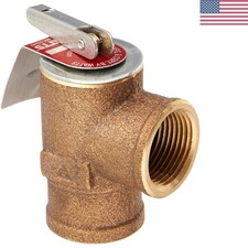 Bronze 30 PSI Pressure Relief Valve for Small Boilers - ASME Rated Excellence