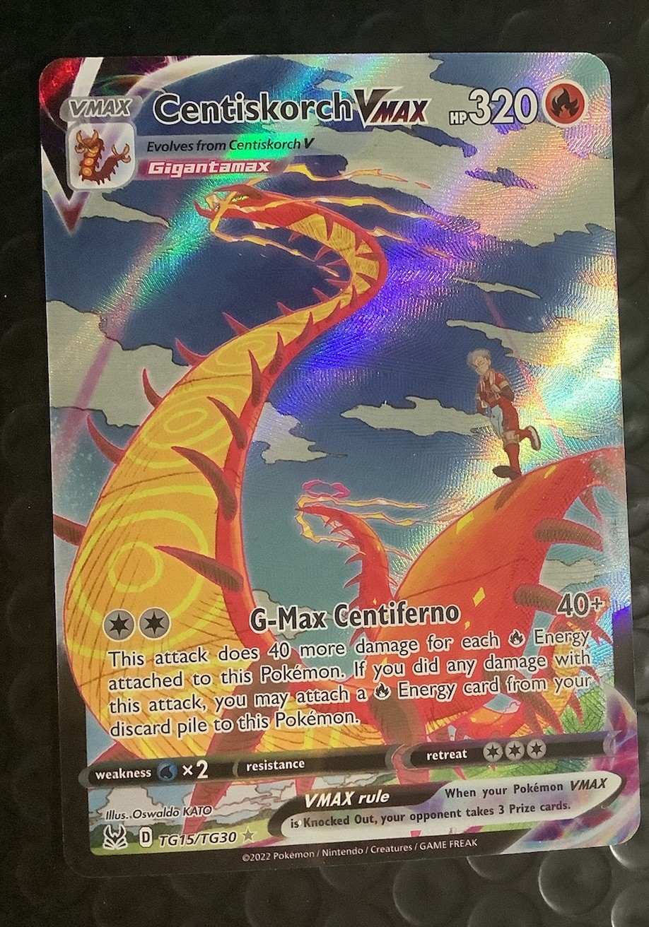 Pokemon Centiskorch VMAX TG15/TG30 Lost Origin Full Art Trainer Gallery NM/M