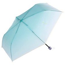 Wpc. Folding Umbrella Vinyl Umbrella Cosmetic Umbrella Mini Blue Rain Umbrella