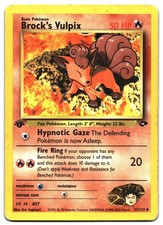 Brock's Vulpix 37/132 Uncommon Gym Challenge Pokemon 1st Edition on eBay