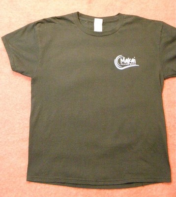 Makai Island Grill T-Shirt 9th Island Las Vegas Aloha All Day Black Shirt Size M
