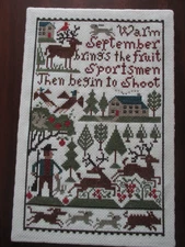 Finished Completed The Prairie Schooler September  Month Counted Cross Stitch