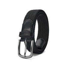 Mens Belt,Elastic Belt Stretch,Braided Woven Casual Belt 1 3/8",With Gif Box.