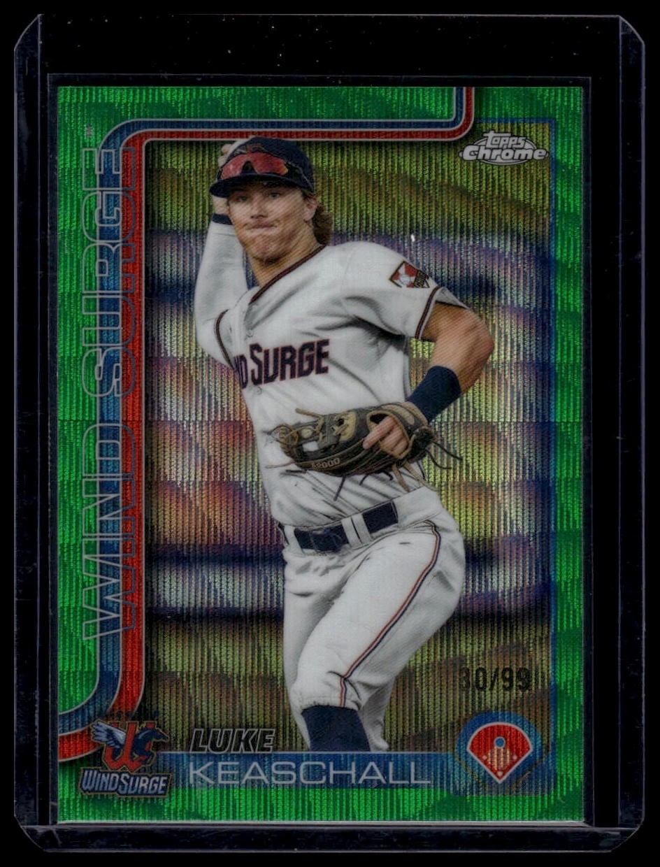 2025 Topps Pro Debut #PDC-193 Luke Keaschall Chrome Green Wave Refractor #/99