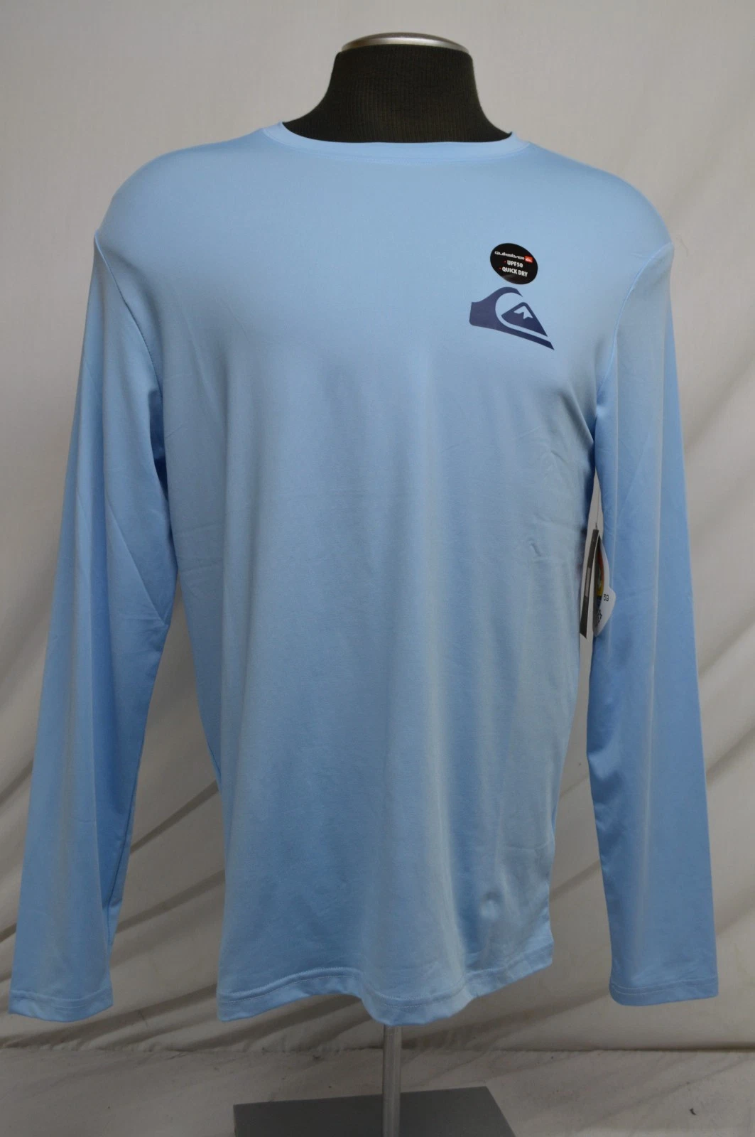 NEW Quiksilver Men's Blue UPF 50 Quick Dry Surf Rashguard (Feeling Fine sice 69)