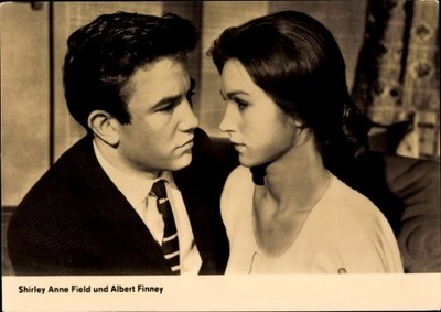 Ak Schauspieler Shirley Anne Field und Albert Finney, Portrait - 5073197