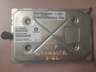 2012 JEEP WRANGLER 3.6L AUTO ENGINE COMPUTER MODULE ECM ECU PCM 05150608AC