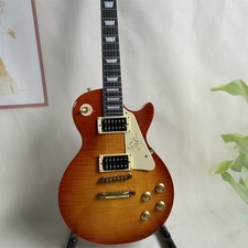 LP Jimmy Page Brown Electric Guitar Gold Parts USA Shipment Real Photo